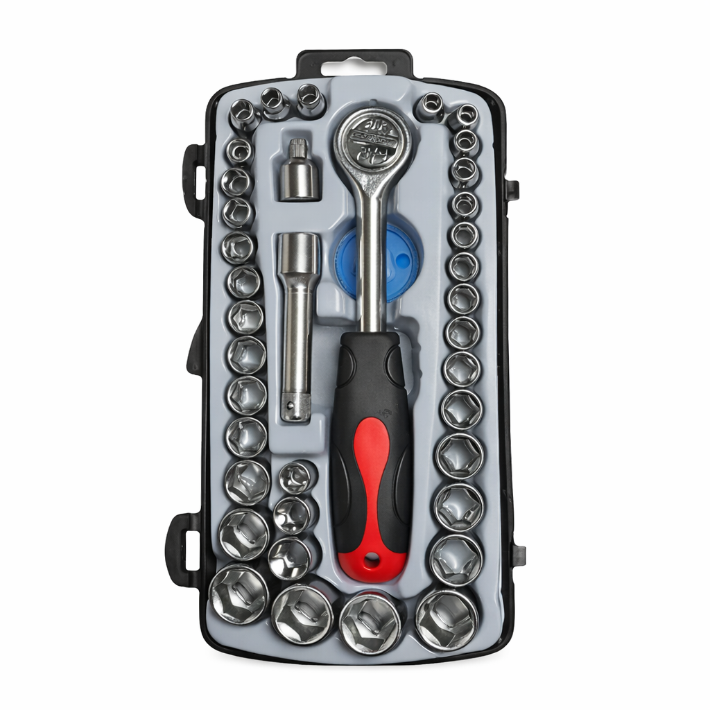 Juego De Ratchet 40 Piezas Ratchet Encauchetado
