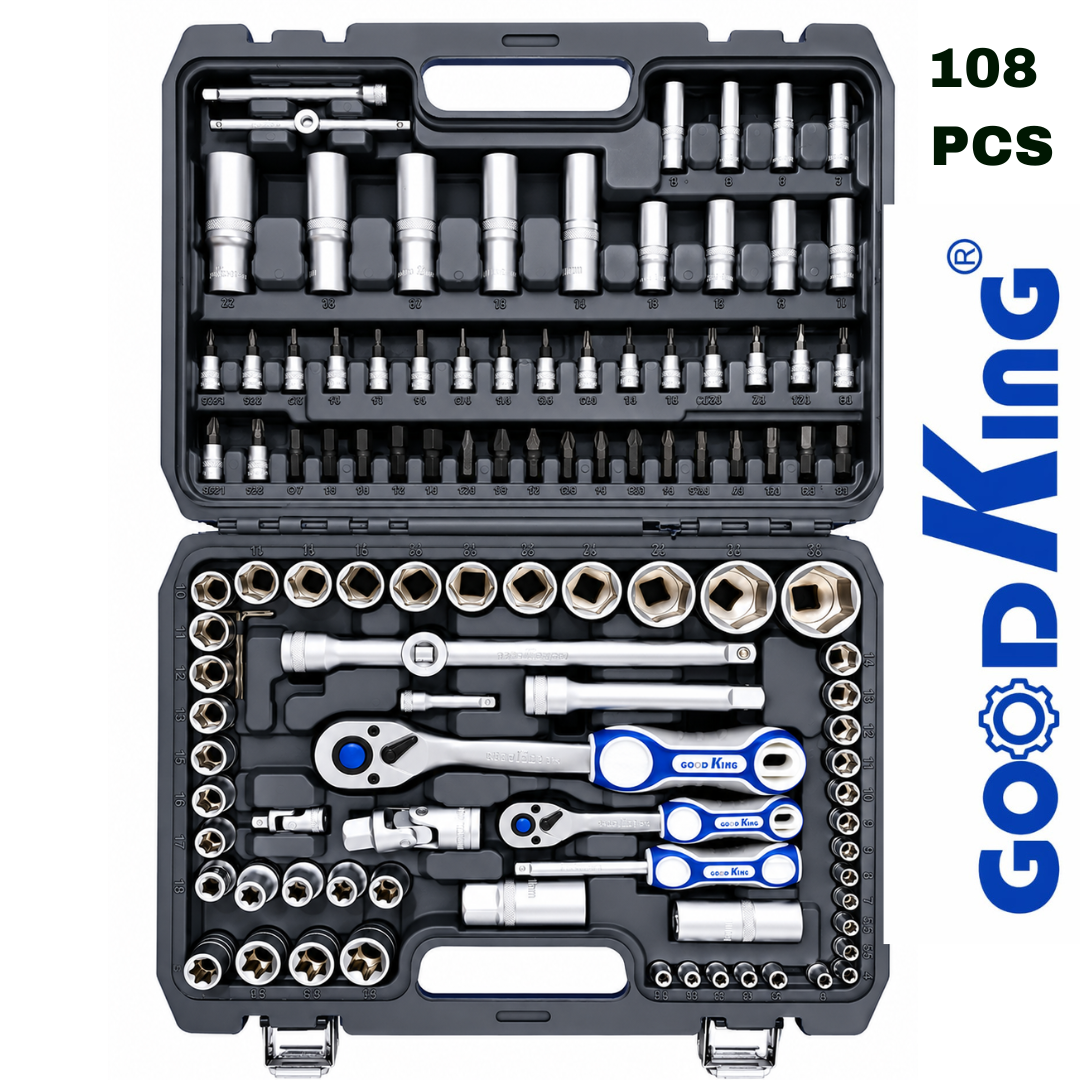 Juego de Ratchet Good King Herramientas x 108 Piezas Para Trabajo Pesado