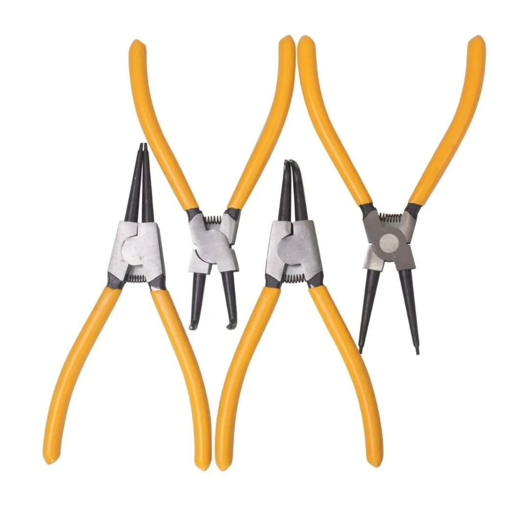 Juego De Pinzas Saca Pines O Chavetera 7 Pulgadas X 4 Piezas Coltools