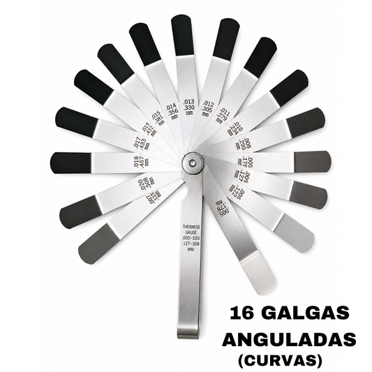 Galgas Anguladas x 16 piezas