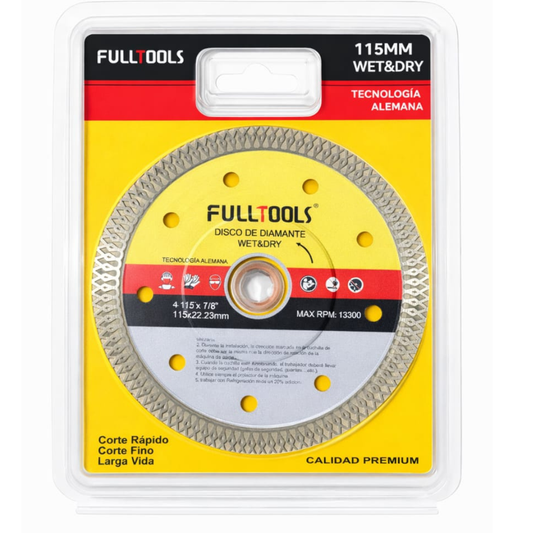 Disco Diamante  Ultrafino Corte Seco  Fulltools  Coltools 4 1/2