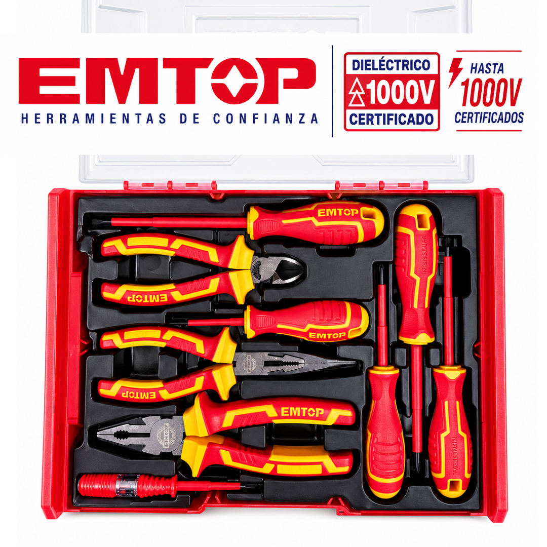 Destornillador Y Herramientas Dieléctrico EMTOP Certificadas Hasta 1000 V