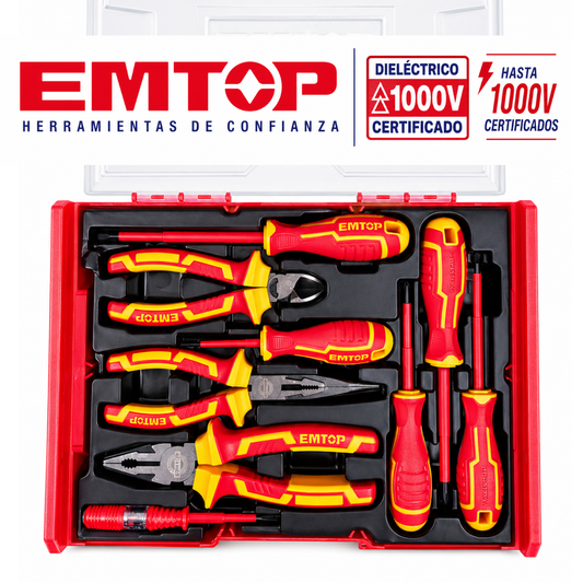 Destornillador Y Herramientas Dieléctrico EMTOP Certificadas Hasta 1000 V