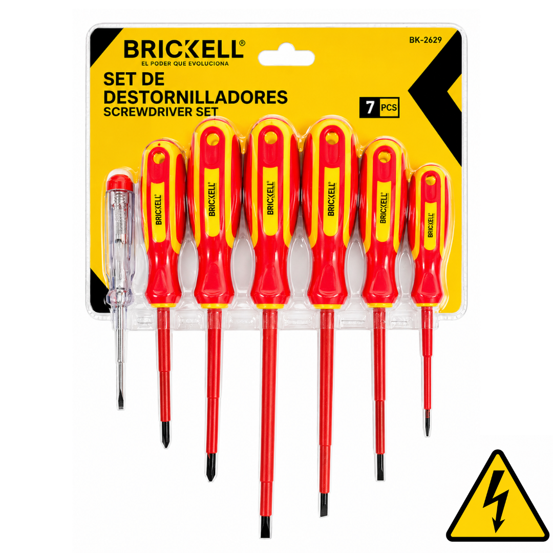 Destornillador  Dieléctrico Aislado Brickell 500 V