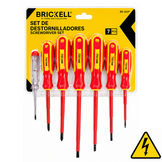 Destornillador  Dieléctrico Aislado Brickell 500 V
