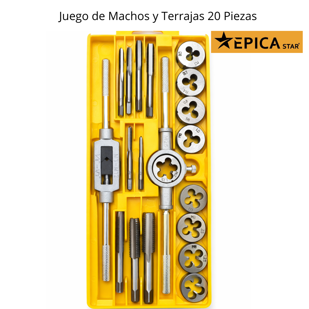 Juego De Tarrajas X 20 Piezas  Epica Coltools