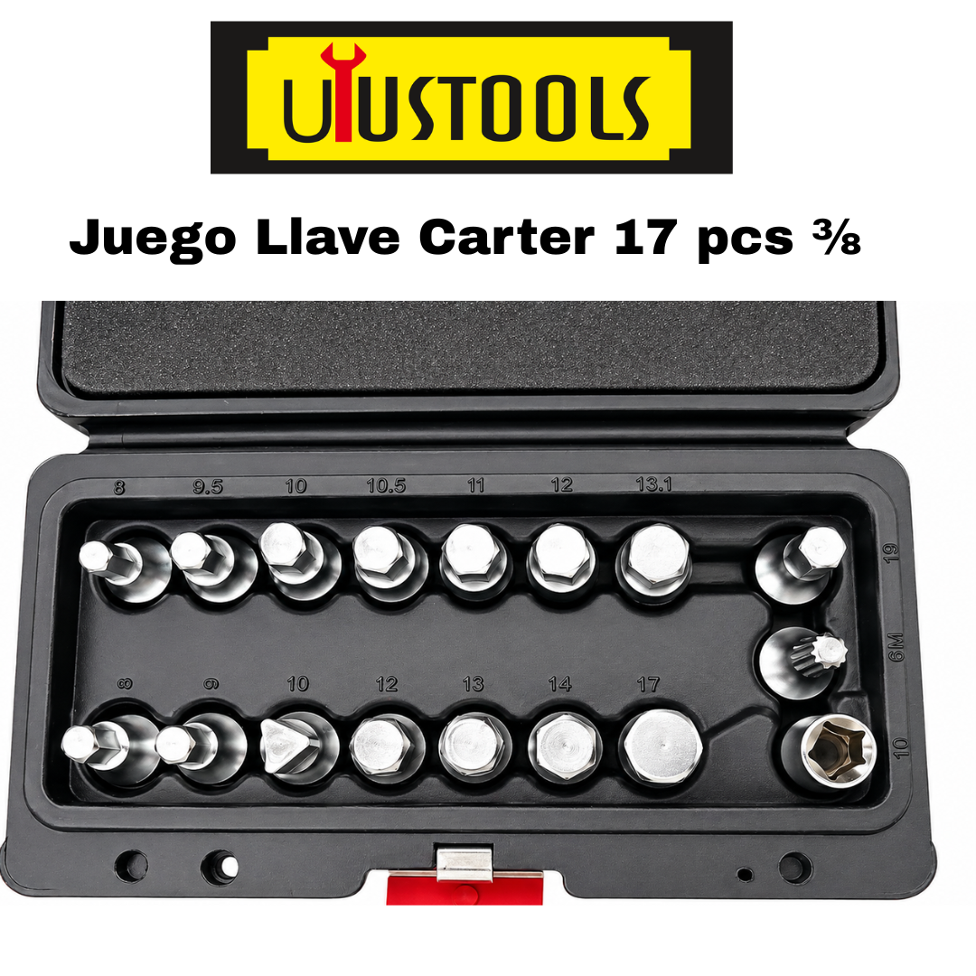 Juego Llave Carter 17 pcs ⅜ Uyustools Coltools