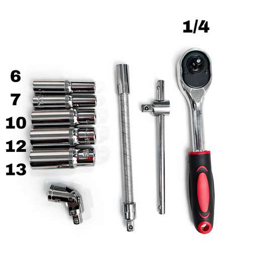 Ratchet 1/4 Con Copas Largas