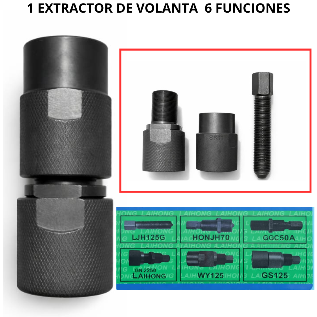 Extractor de Volanta 6 Funciones
