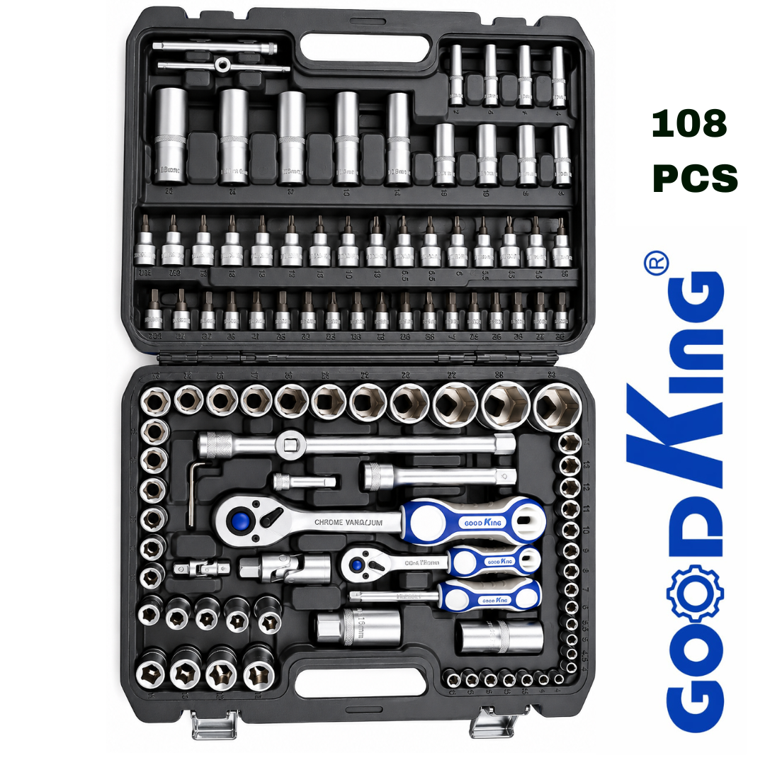 Juego de Ratchet Good King Herramientas x 108 Piezas Para Trabajo Pesado