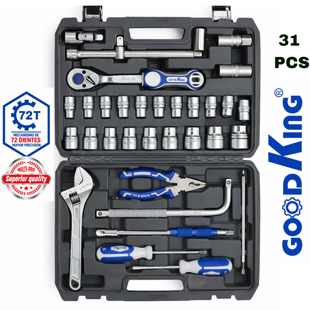 Juego de Ratchet Good King  Herramientas x 31 Piezas Para Trabajo Pesado
