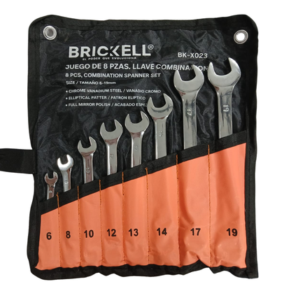 Juego De Llaves De Combinación X 8 Piezas Brickell