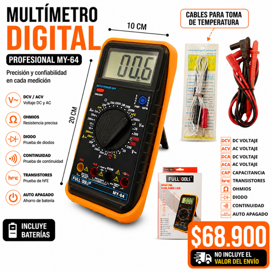 Multímetro Digital REF MY64