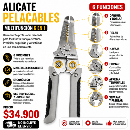 Pelacables 6 Funciones Fulltools Coltools