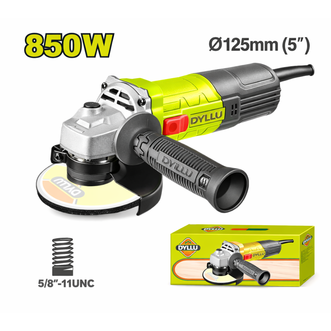 Pulidora Amoladora Angular 850W (5” / 125 mm) Marca Dyllu